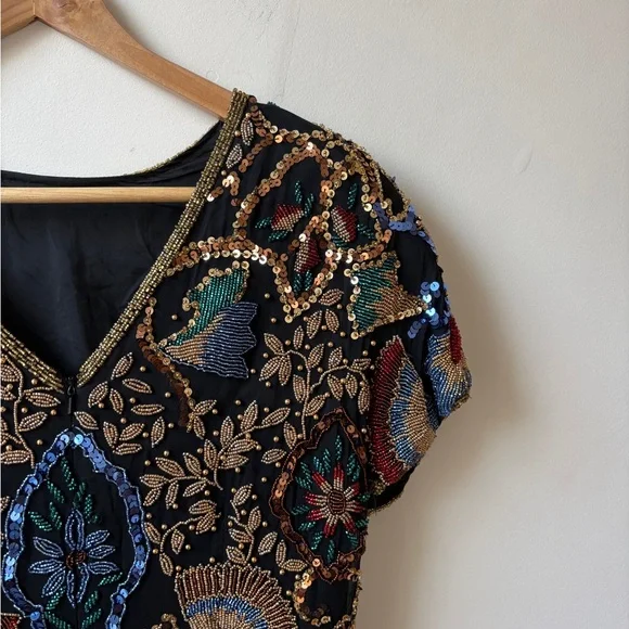 Oleg Cassini Vintage Beaded Top - Picture 12 of 15